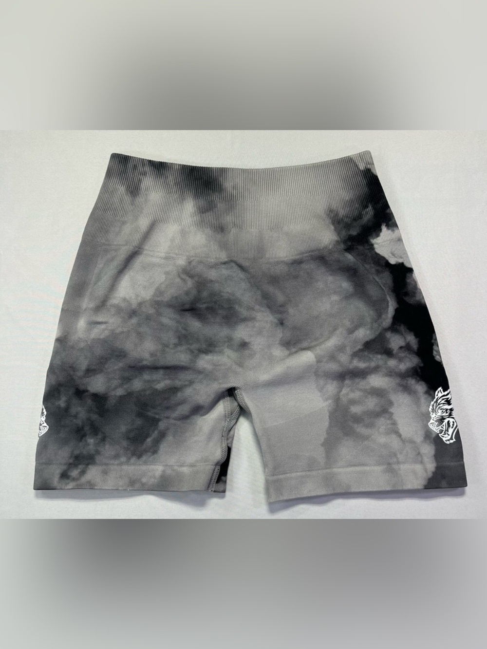 Darc Sport Sierra Wolves Tie Dye Workout Athletic Shorts Black - S